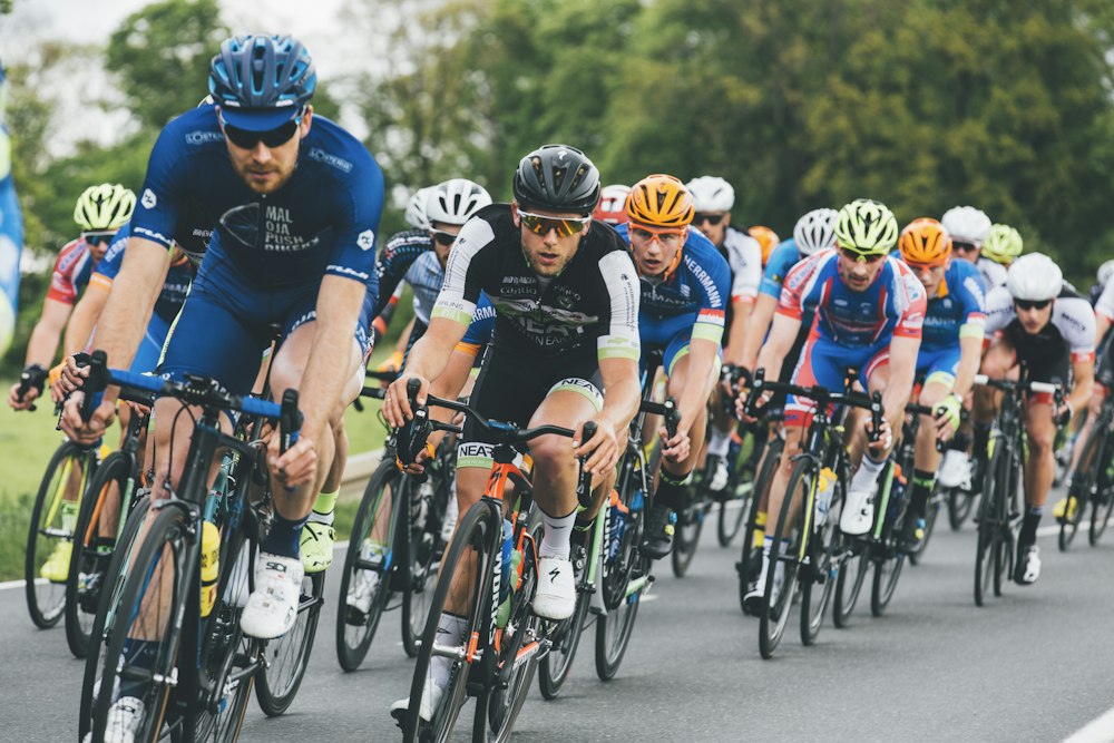 Cycling race peloton